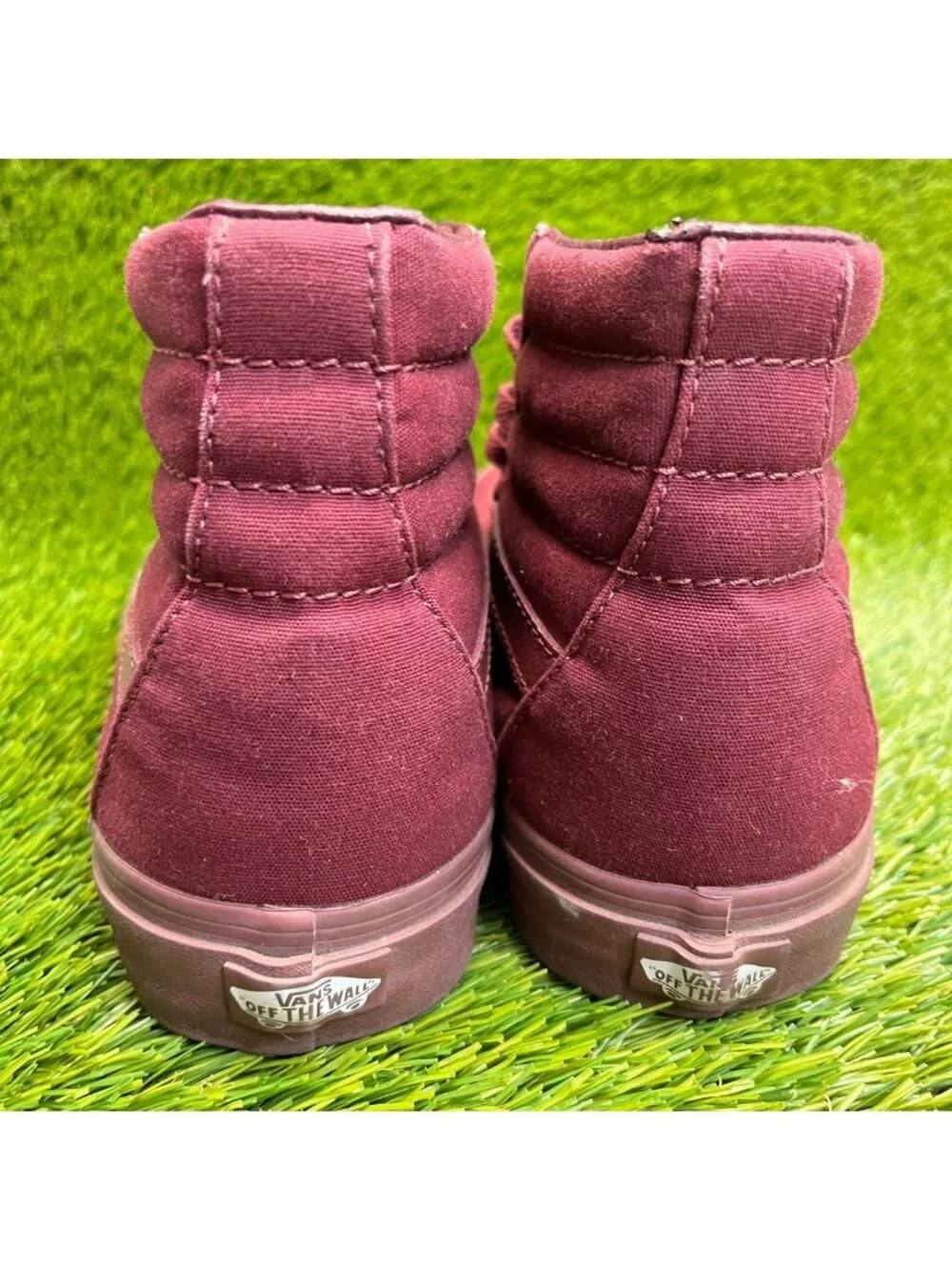Vans Sk8-Hi Reissue Mens Size 9 Womens 10.5 Maroon Athletic Skate Shoes Sneakers